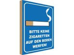 Vianmo Insegna In Legno 30X20 Cm Bitte Keine Zigaretten