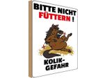 Vianmo Insegna In Legno 30X20 Cm Bitte Nicht FüTtern Pferd Kolik