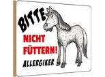 Vianmo Insegna In Legno 12X18 Cm Bitte Nicht FüTtern Pferd