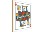 Vianmo Insegna In Legno 30X20 Cm Bier KöNig Drink Beer King