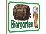 Vianmo Insegna In Legno 20X30 Cm Biergarten Bier Brauerei