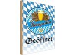 Vianmo Insegna In Legno 30X20 Cm Biergarten Bier Brezel Bayern