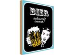 Vianmo Insegna In Legno 30X20 Cm Bier Schmeckt Immer