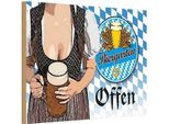 Vianmo Insegna In Legno 20X30 Cm Biergarten Offen Bier Bayern