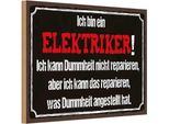 Vianmo Insegna In Legno 12X18 Cm Bin Elektriker Kann Reparieren