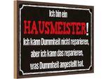 Vianmo Insegna In Legno 12X18 Cm Bin Hausmeister Kann Reparieren