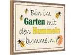 Vianmo Insegna In Legno 20X30 Cm Bin Im Garten Hummeln Bummeln