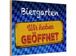 Vianmo Insegna In Legno 20X30 Cm Biergarten Wir Haben GeöFfnet