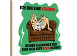 Vianmo Insegna In Legno 20X30 Cm Bin Eine Legende Auf Sofa Legende