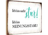 Vianmo Insegna In Legno 12X18 Cm Bin Nicht Stur Meinungsstabil