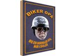 Vianmo Insegna In Legno 30X20 Cm Biker Opa Wie Ein Normaler Opa
