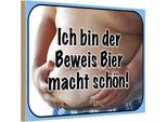 Vianmo Insegna In Legno 12X18 Cm Bin Beweis Bier Macht SchöN