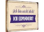 Vianmo Insegna In Legno 12X18 Cm Bin Nicht Dick Ich Expandiere