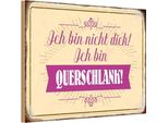 Vianmo Insegna In Legno 12X18 Cm Bin Nicht Dick Ich Querschlank