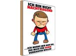 Vianmo Insegna In Legno 30X20 Cm Bin Nicht Nachtragend Merke Mir
