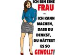 Vianmo Insegna In Legno 30X20 Cm Bin Eine Frau Ich Kann Machen