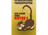 Vianmo Insegna In Legno 30X20 Cm Brauche Keinen Therapeuten Habe Katze