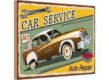 Vianmo Insegna In Legno 20X30 Cm Car Service 24/7 Auto Repair