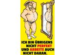Vianmo Insegna In Legno 30X20 Cm Ch Bin üBrigens Nicht Perfekt