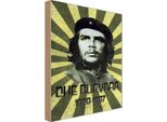 Vianmo Insegna In Legno 18X12 Cm Che Guevara 1928-1967 Kuba