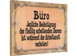 Vianmo Insegna In Legno 12X18 Cm BüRo BeläStigung Der Damen