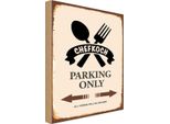 Vianmo Insegna In Legno 18X12 Cm Chefkoch Parking Only