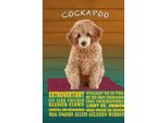 Vianmo Insegna In Legno 30X20 Cm Cockapoo Hund Kleiner Clown