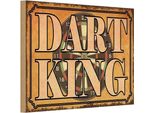 Vianmo Insegna In Legno 12X18 Cm Dart King