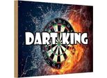 Vianmo Insegna In Legno 12X18 Cm Darts Dart King