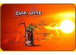 Vianmo Insegna In Legno 12X18 Cm Cuba Libre Sonne Cocktail