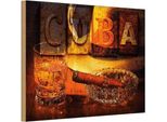 Vianmo Insegna In Legno 20X30 Cm Cuba Zigarre Rum Havanna