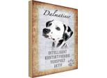 Vianmo Insegna In Legno 18X12 Cm Dalmatiner Hund