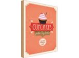 Vianmo Insegna In Legno 18X12 Cm Cupcakes Jeden Tag Lecker