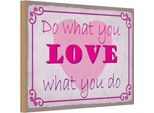 Vianmo Insegna In Legno 12X18 Cm Do What Love What You Do