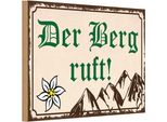 Vianmo Insegna In Legno 12X18 Cm Der Berg Ruft