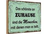 Vianmo Insegna In Legno 20X30 Cm Das SchöNste An Zuhause Sind