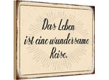 Vianmo Insegna In Legno 12X18 Cm Das Leben Ist Wundersame Reise