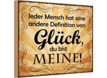 Vianmo Insegna In Legno 12X18 Cm Definition GlüCk Du Bist Meine