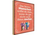 Vianmo Insegna In Legno 30X20 Cm Die Besten Menschen Triffst Du