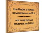 Vianmo Insegna In Legno 12X18 Cm Einen Menschen Zu Beurteilen