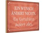 Vianmo Insegna In Legno 20X30 Cm Ein Wunsch äNdert Nichts
