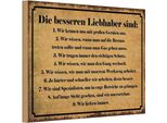 Vianmo Insegna In Legno 20X30 Cm Die Besseren Liebhaber Sind