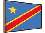 Vianmo Insegna In Legno 20X30 Cm Bandiera Dr Kongo Democratic Congo