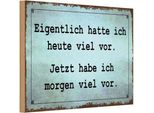 Vianmo Insegna In Legno 20X30 Cm Eigentlich Hatte Ich Viel Vor