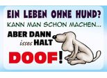 Vianmo Insegna In Legno 20X30 Cm Ein Leben Ohne Hund Halt Doof