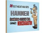 Vianmo Insegna In Legno 12X18 Cm Du Bist Nicht Nur Der Hammer
