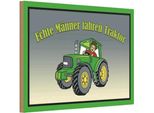 Vianmo Insegna In Legno 20X30 Cm Echte MäNner Fahren Traktor