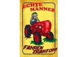 Vianmo Insegna In Legno 30X20 Cm Echte MäNner Fahren Traktor