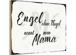Vianmo Insegna In Legno 12X18 Cm Engel Ohne FlüGel Mama Herz