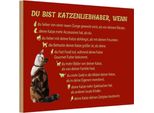 Vianmo Insegna In Legno 12X18 Cm Du Bist Katzenliebhaber Wenn